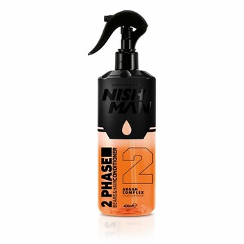 ДВУХФАЗНЫЙ КОНДИЦИОНЕР ДЛЯ БОРОДЫ И ВОЛОС NISHMAN 2 PHASE CONDITIONER (ARGAN), 400 мл - Барбершоп - стильные и модные стрижки по доступной цене