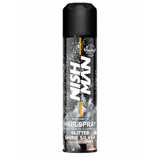 NISHMAN GLITTER HAIR SPRAY - SILVER,150 мл - Барбершоп - стильные и модные стрижки по доступной цене