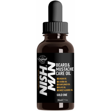 МАСЛО ДЛЯ БОРОДЫ NISHMAN BEARD & MUSTACHE CARE OIL GOLD ONE, 30 мл - Барбершоп - стильные и модные стрижки по доступной цене