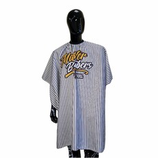 ПЕНЬЮАР NISHMAN BARBER CAPE (MASTER BARBERS) Цвет: черно-белый Размер: 120х145 см, от низа до горла 100 см - Барбершоп - стильные и модные стрижки по доступной цене