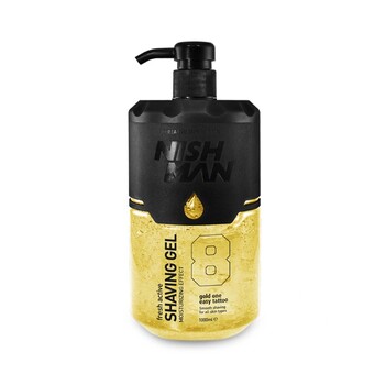 ГЕЛЬ ДЛЯ БРИТЬЯ NISHMAN SHAVING GEL  GOLD ONE N.8, 1000 мл - Барбершоп - стильные и модные стрижки по доступной цене