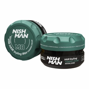 ВОСК ДЛЯ ВОЛОС NISHMAN HAIR STYLING MATTE WAX NATURAL SHINE M8, 100 мл - Барбершоп - стильные и модные стрижки по доступной цене