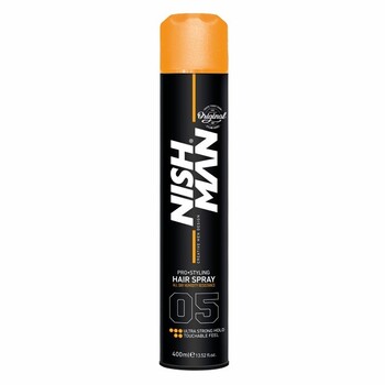 ЛАК ДЛЯ ВОЛОС NISHMAN HAIR STYLING SPRAY ULTRA HOLD (05), 400 мл - Барбершоп - стильные и модные стрижки по доступной цене