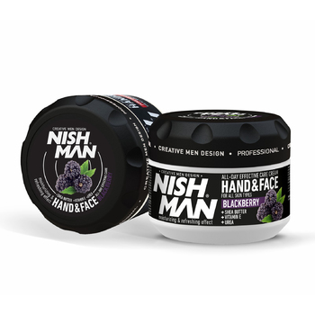 КРЕМ ДЛЯ РУК И ЛИЦА NISHMAN HAND & FACE CREAM 300 ML BLACKBERRY EXTRACT Аромат: ежевика, 300 мл - Барбершоп - стильные и модные стрижки по доступной цене