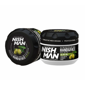 КРЕМ ДЛЯ РУК И ЛИЦА NISHMAN HAND & FACE CREAM 300 ML OLIVE OIL Аромат: оливковый, 300 мл - Барбершоп - стильные и модные стрижки по доступной цене