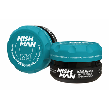 ВОСК ДЛЯ ВОЛОС NISHMAN MATTE FINISH SUPER HIGH HOLD WAX M4, 30 мл - Барбершоп - стильные и модные стрижки по доступной цене
