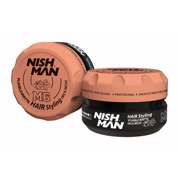 ВОСК ДЛЯ ВОЛОС NISHMAN PLIABLE  MATTE HAIR STYLING INCA INCHI M6, 30 мл - Барбершоп - стильные и модные стрижки по доступной цене