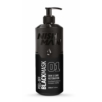 МАСКА ДЛЯ ЛИЦА NISHMAN BLACK PEEL-OFF MASK черная, 200 мл - Барбершоп - стильные и модные стрижки по доступной цене